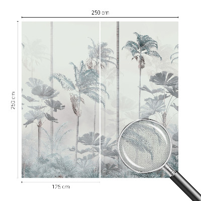 Peel and stick wall mural for bedroom featuring a tropical landscape