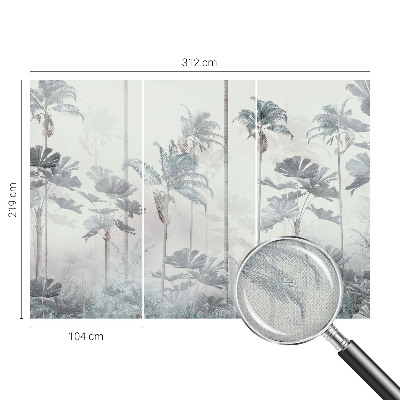 Peel and stick wall mural for bedroom Tropical landscape
