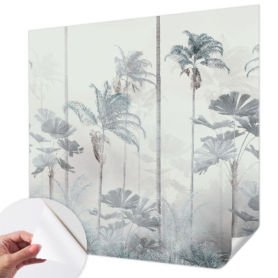 Peel and stick wall mural for bedroom Tropical landscape