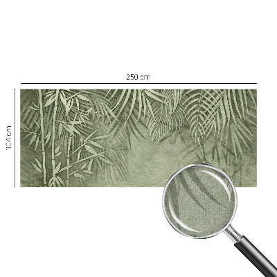 3D wall mural with a bamboo paradise design