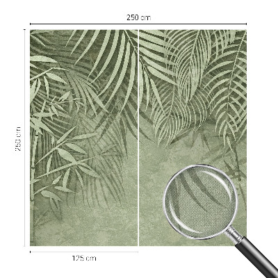 3D wall mural with a bamboo paradise design