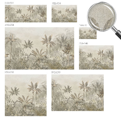 3D photo wallpaper mural Tropical jungle