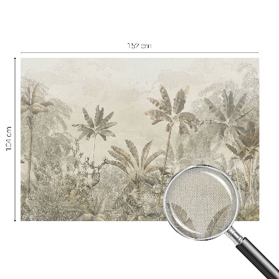 3D photo wallpaper mural with a tropical jungle design