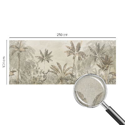 3D photo wallpaper mural with a tropical jungle design