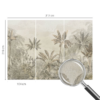 3D photo wallpaper mural Tropical jungle