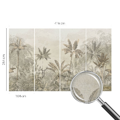 3D photo wallpaper mural Tropical jungle