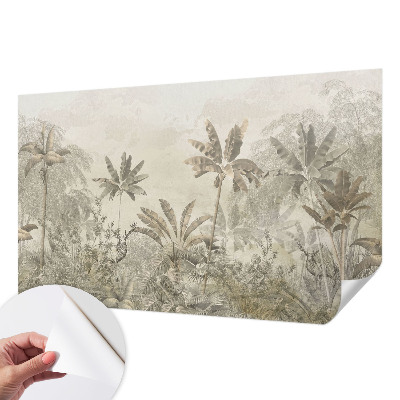 3D photo wallpaper mural with a tropical jungle design