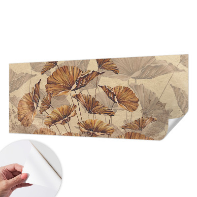 Children's wall mural with an autumn-themed design