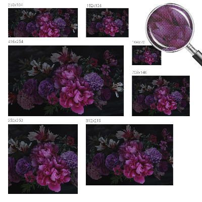 Baby room wall mural Floral elegance