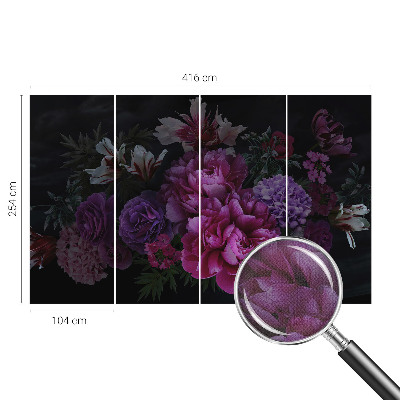Baby room wall mural Floral elegance