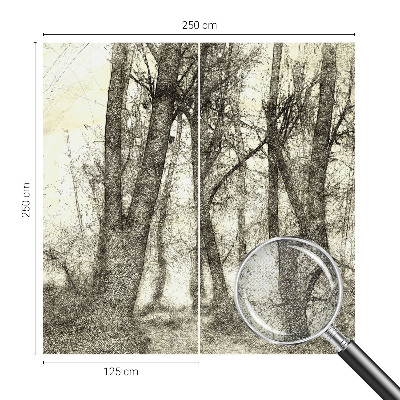 Self-adhesive wall mural Forest Melancholy