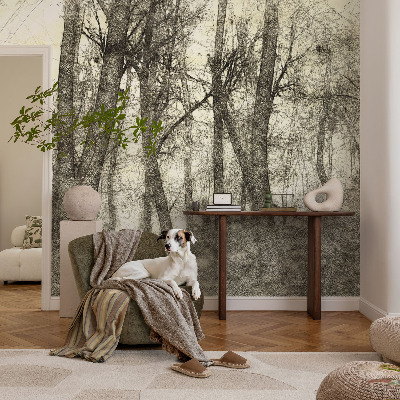 Self-adhesive wall mural Forest Melancholy