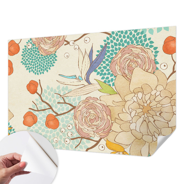 Self-adhesive photo wallpaper Floral fantasy