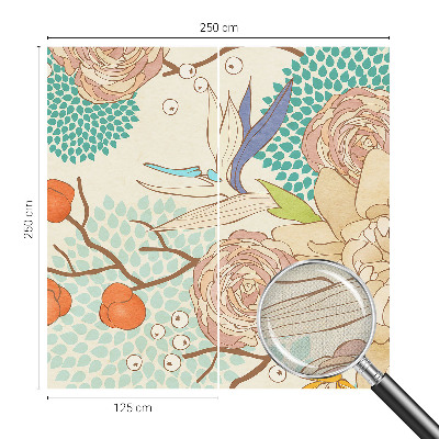 Self-adhesive photo wallpaper Floral fantasy
