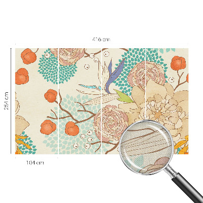 Self-adhesive photo wallpaper Floral fantasy