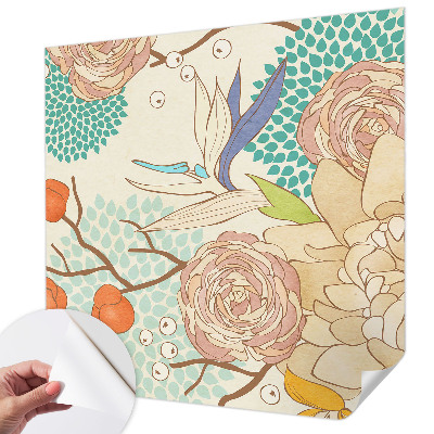 Self-adhesive photo wallpaper Floral fantasy