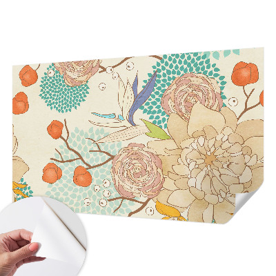 Self-adhesive photo wallpaper Floral fantasy