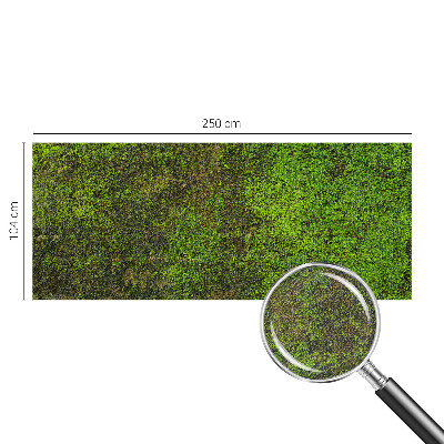 Removable wall mural wallpaper with a green carpet pattern