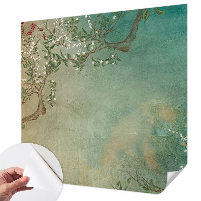 Peel and stick wall mural for bedroom Floral harmony