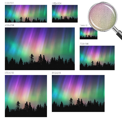 Peel and stick wall mural for living room Magical sky