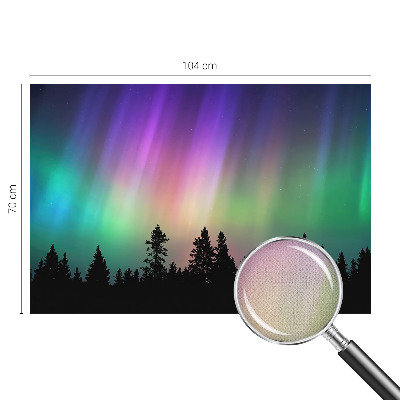 Peel and stick wall mural for living room with a magical sky design
