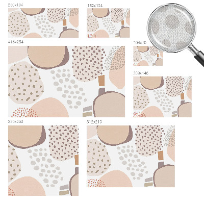 Peel and stick wall mural for kids' room Subtle dots