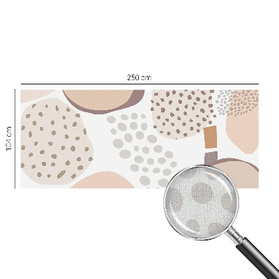 Peel and stick wall mural for kids' room with a subtle dotted pattern