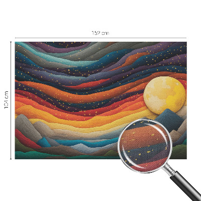 Peel and stick wall mural Colorful mountains