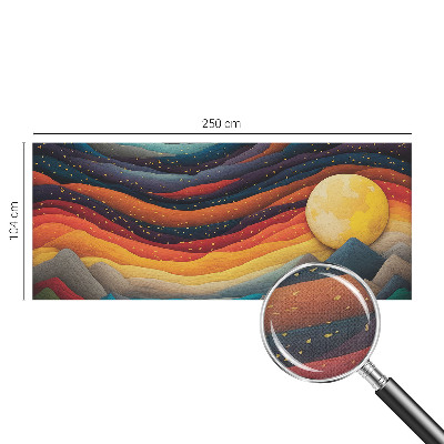 Peel and stick wall mural Colorful mountains