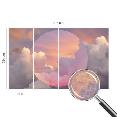 Children's wall mural Ethereal clouds