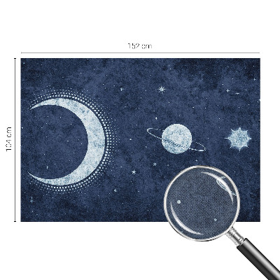 Peel and stick wall mural with a star motif