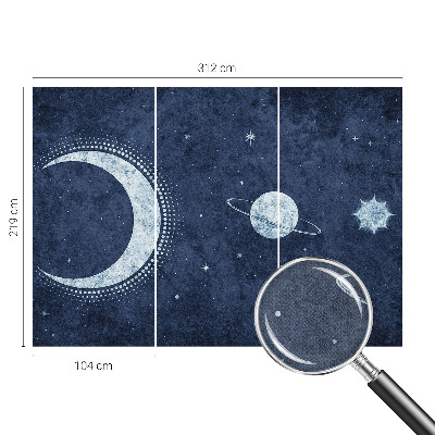 Peel and stick wall mural Star motif