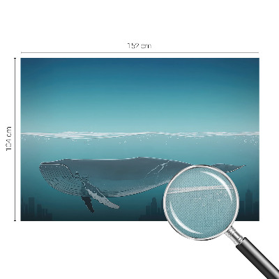 Peel and stick wallpaper mural with the Water Harmony design