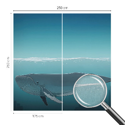 Peel and stick wallpaper mural with the Water Harmony design