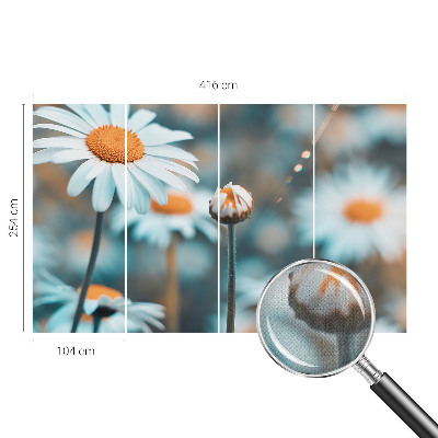 Stick-on wall mural Chamomile delicacy