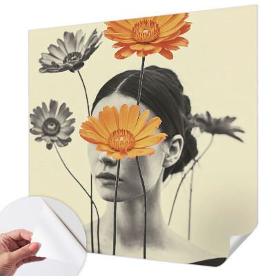 Removable wall mural with a surrealist vision