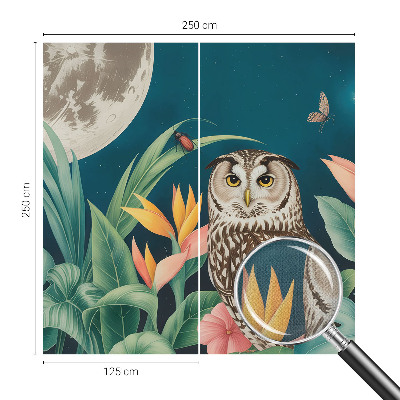 Peel and stick wall mural for bedroom Moon Safari