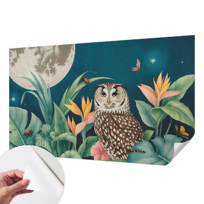 Peel and stick wall mural for bedroom Moon Safari