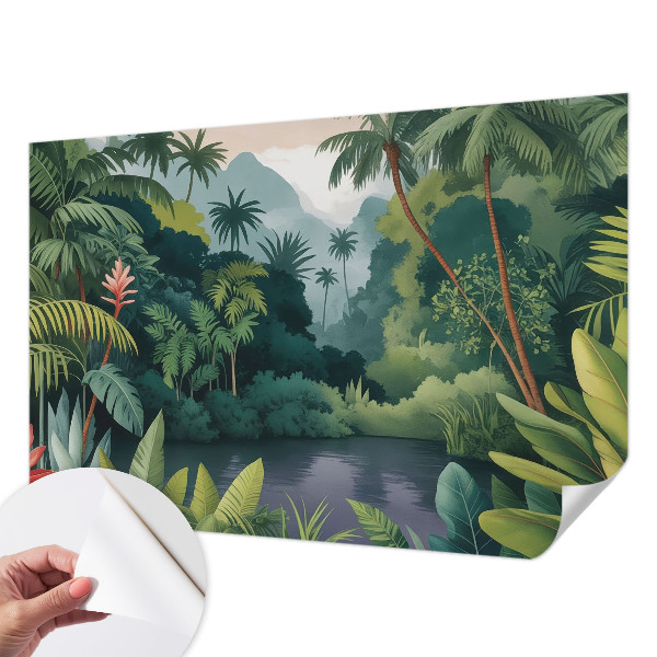 3D wall mural Exotic scenery