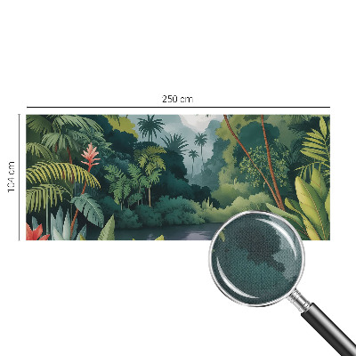 3D wall mural with an exotic scenery design