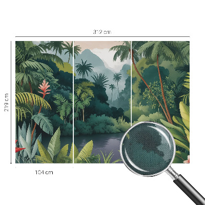 3D wall mural Exotic scenery
