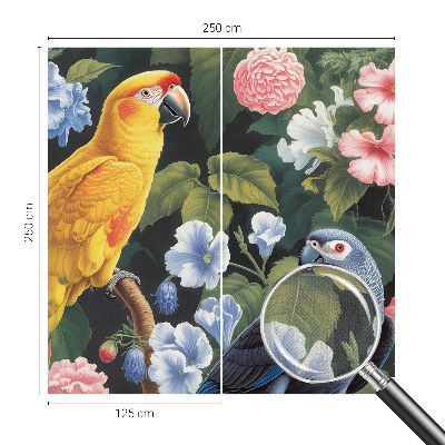 Nursery wall mural Exotic birds