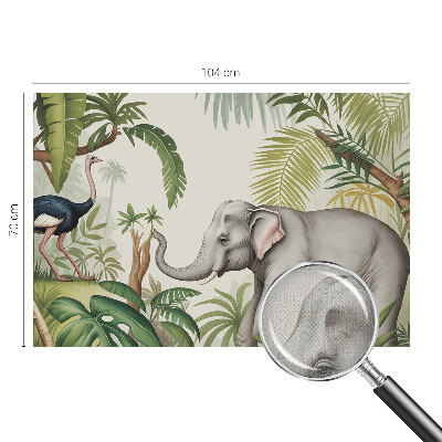 3D photo wallpaper mural with an exotic scene