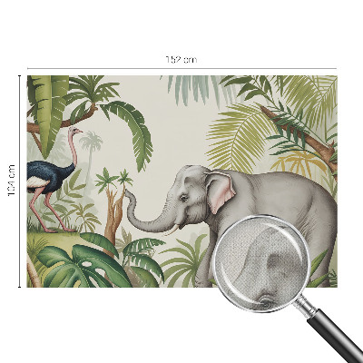 3D photo wallpaper mural with an exotic scene