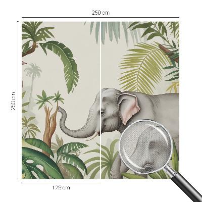 3D photo wallpaper mural with an exotic scene
