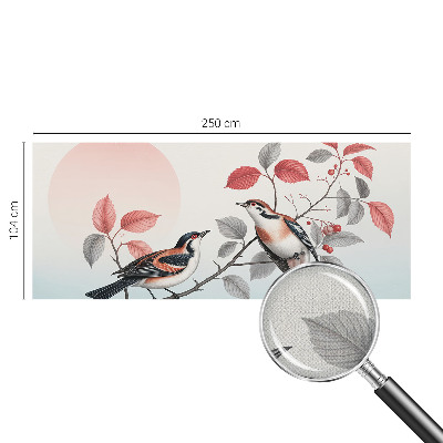 Children's wall mural Sitting birds