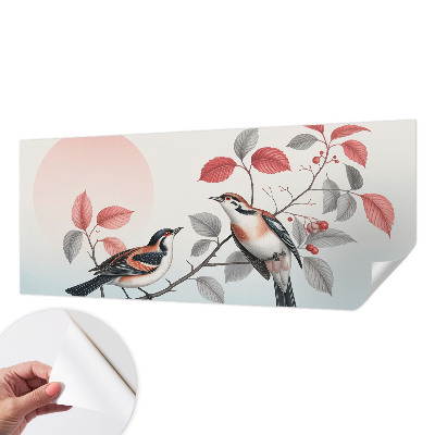 Children's wall mural Sitting birds