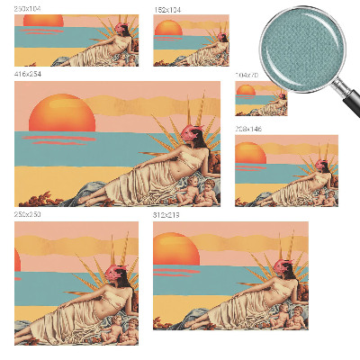 Peel and stick wall mural featuring 