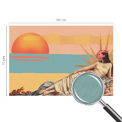 Peel and stick wall mural featuring 