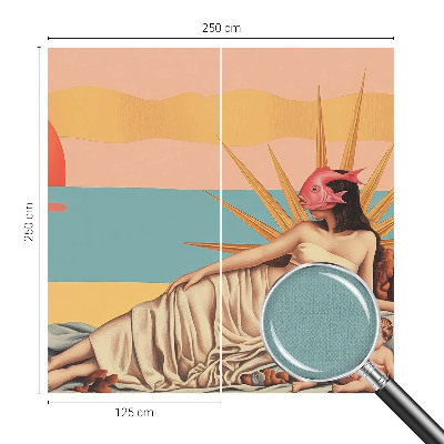 Peel and stick wall mural featuring 